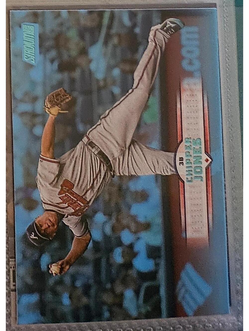 Chipper Jones (BLUE variant insert) #84 2025 Topps Stadium Club HOF